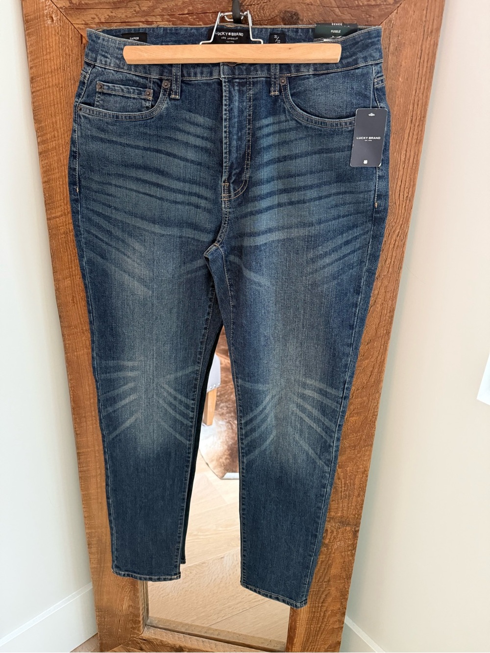 Mens Lucky Brand Mid Wash  Jeans - Blue